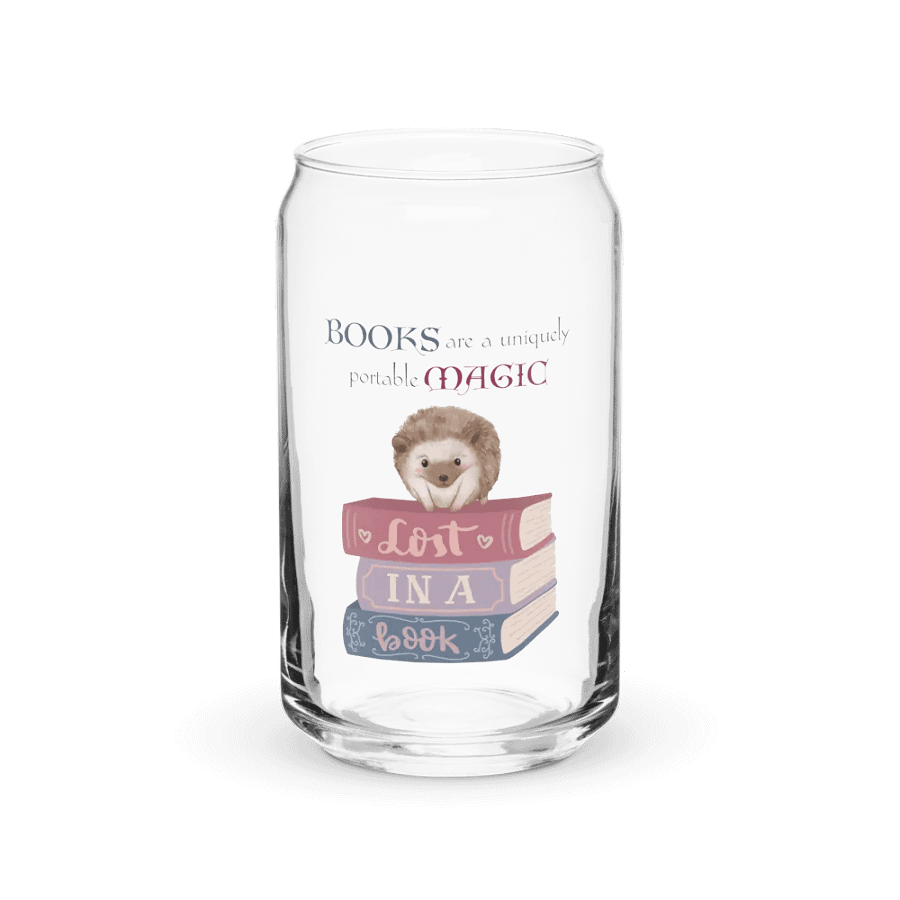 Lost in a Book Can-Shaped Glass product image (2)