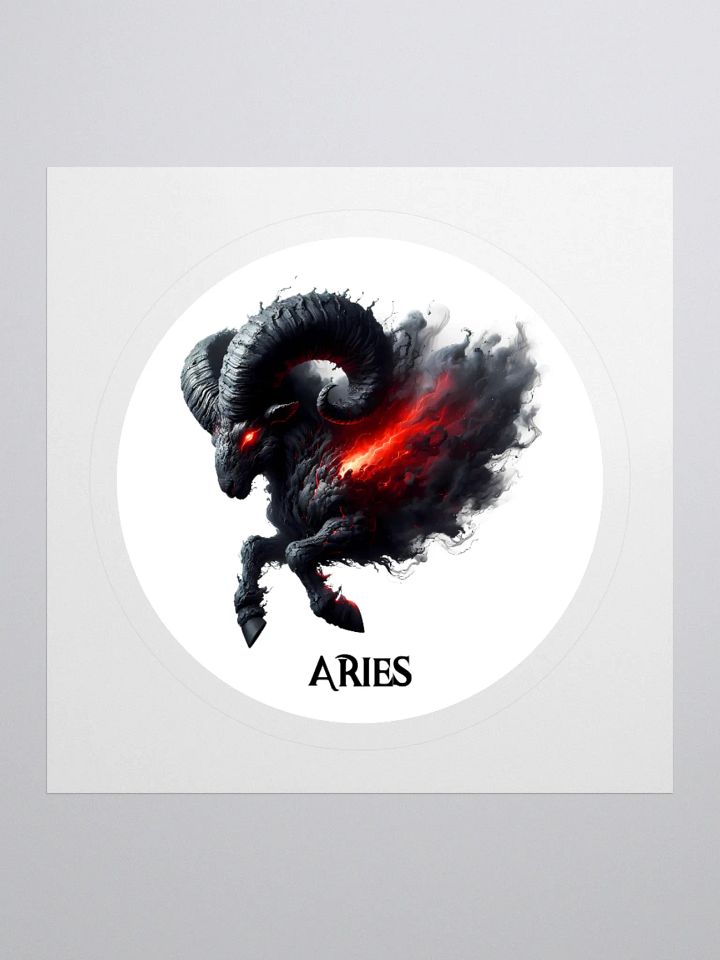 Mythical Aries Zodiac Round Sticker product image (3)