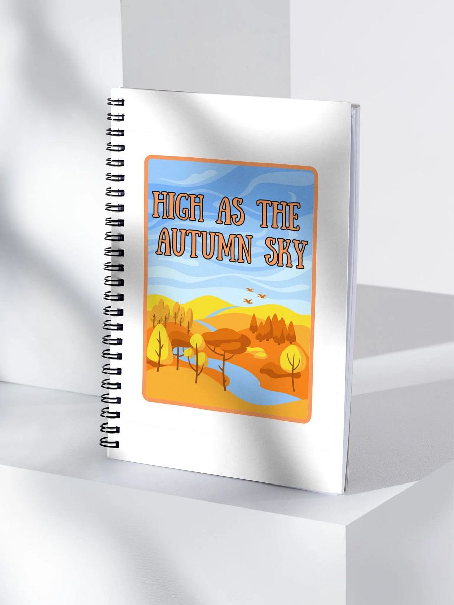 High as the Autumn Sk Spiral Notebook product image (4)