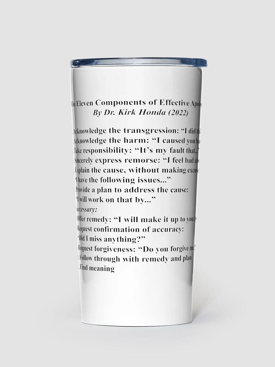 Effective Apologies - Tumbler product image (1)