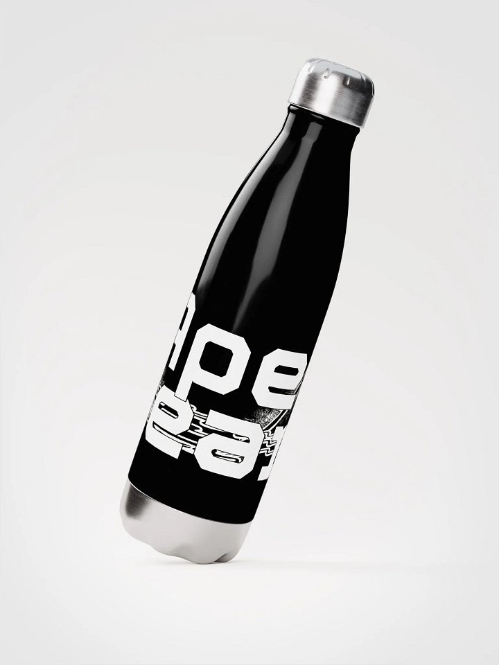 White HApex Gear Black Logo Stainless Steel Water Bottle product image (2)