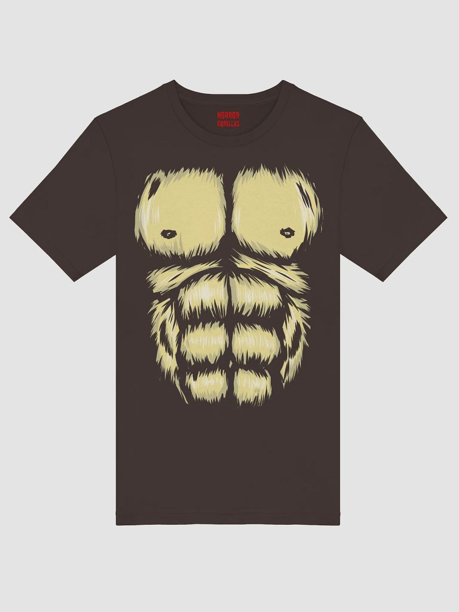 Gorilla Chest Muscle Halloween Costume Funny T-Shirt product image (1)