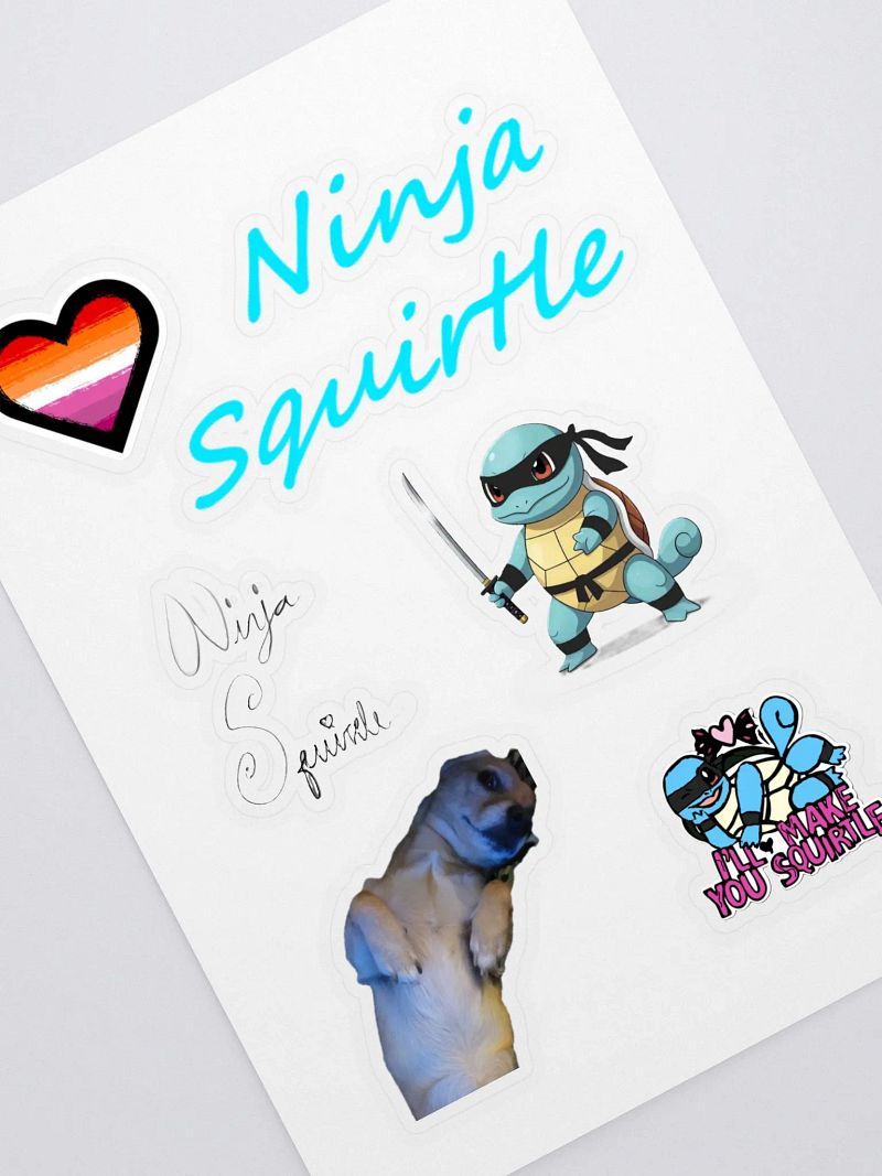 Ninja Squirtle Stickers