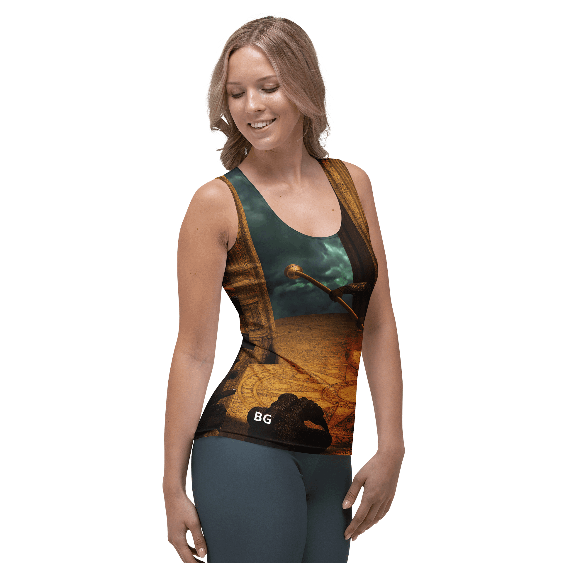 'Elven Stories - Warriors Cry Too' Women's Tank Top product image (4)