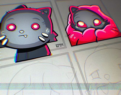 With fans on max trying to blow the hot air away. Working on new emotes. 1 takes a couple of days so it’s slow going atm. 

U...