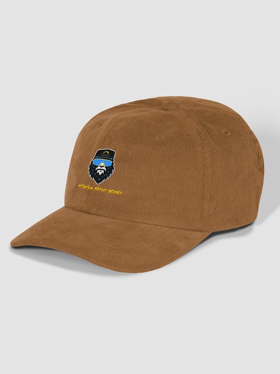 Destination Bigfoot Bronco Corduroy Bigfoot Logo Dad Hat (Camel) product image (3)