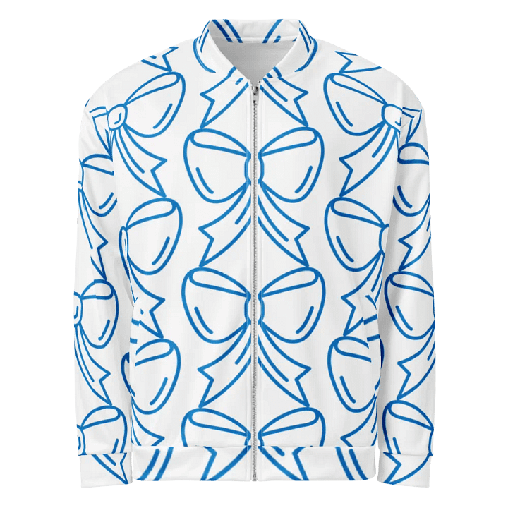 Blue Bow Extravaganza Bomber Jacket product image (1)