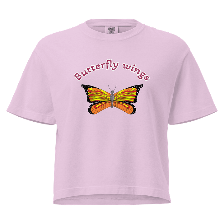 Vibrant Butterfly Wings Boxy Tee product image (3)