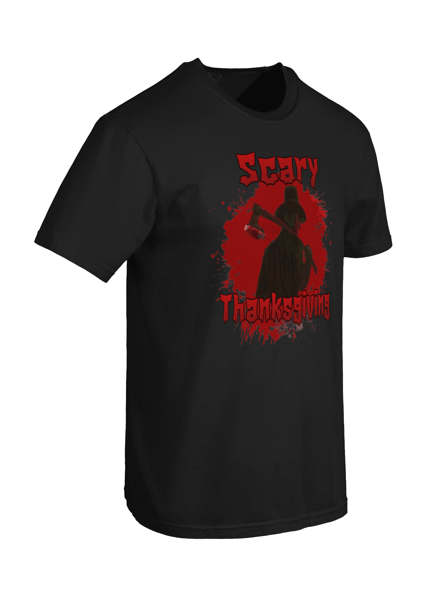 Scary Thanksgiving Axe Blood Splatter T-Shirt product image (56)