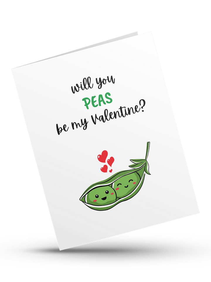 Will you PEAS be my valentine- Digital Instant Download product image (1)