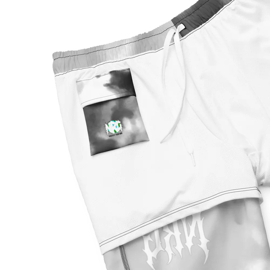 NRG Grunge Logo Swim Trunks (Smoke) product image (6)