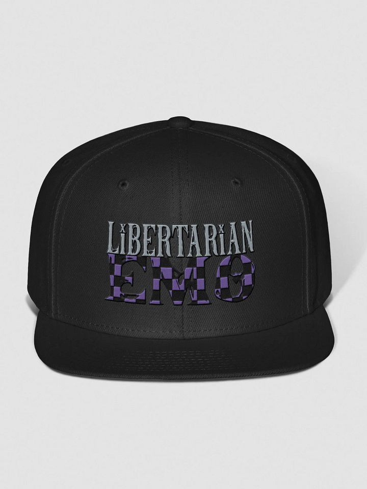 Libertarian Emo - Embroidered SnapBack Checkered product image (1)