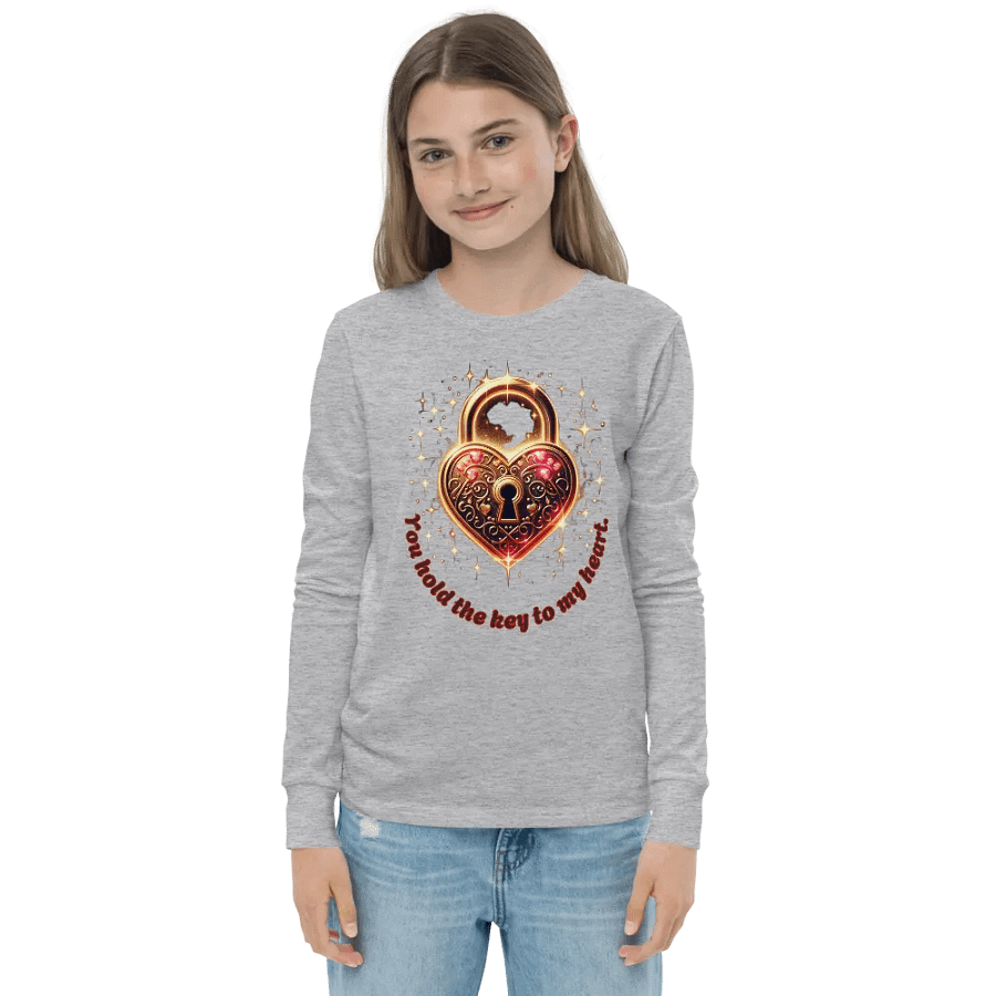 Heart's Key Glow Youth Long Sleeve T-Shirt product image (1)