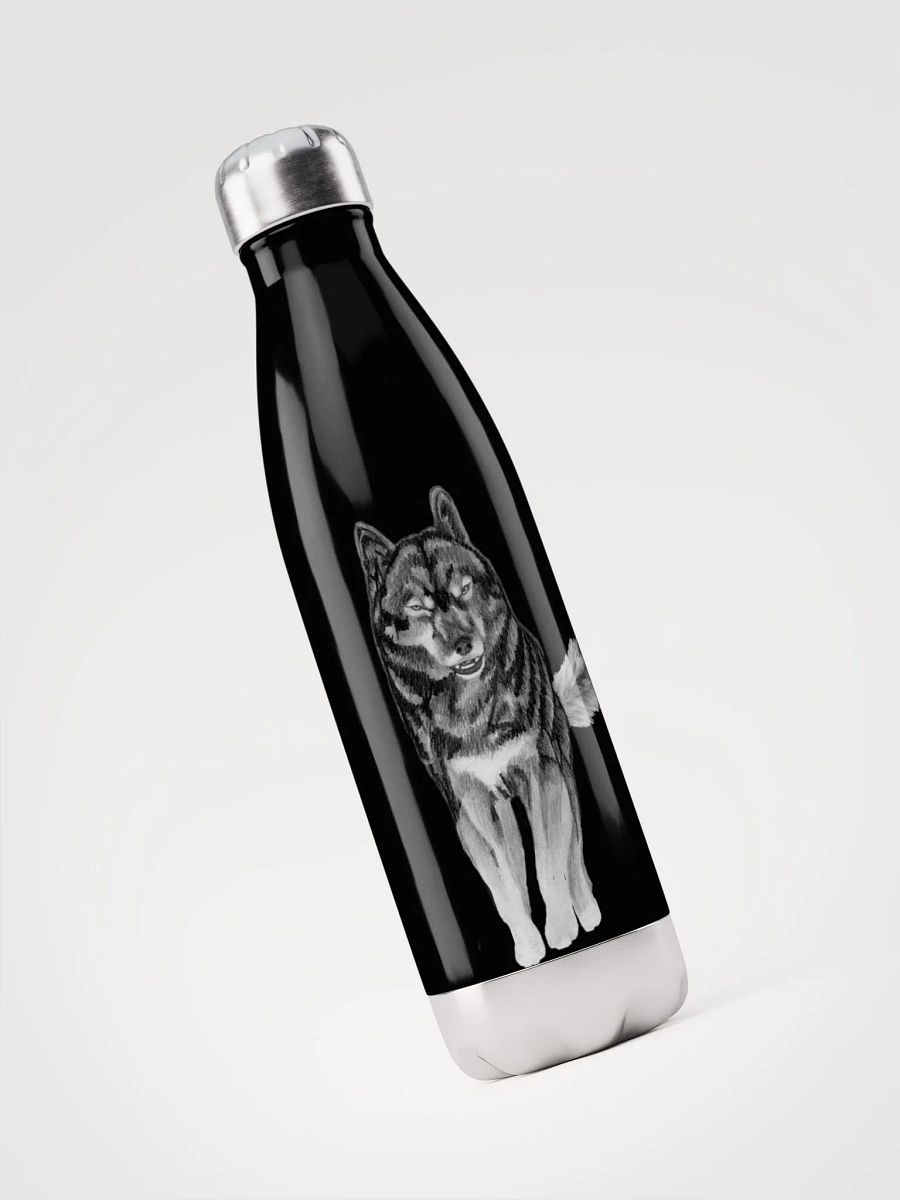 Wolf Drawing Water Bottle product image (5)