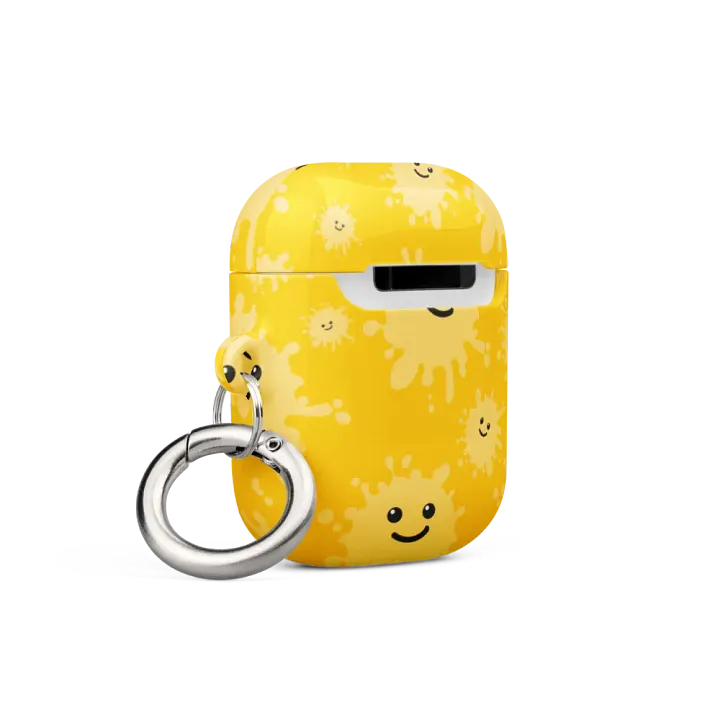 All-over printed yellow smileys case for Airpods product image (2)