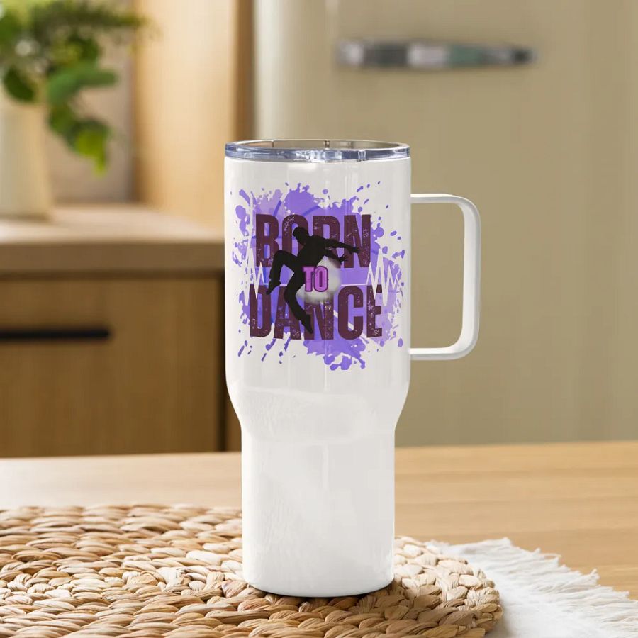 Born to Dance His Silhouette Vibes Travel Mug product image (11)