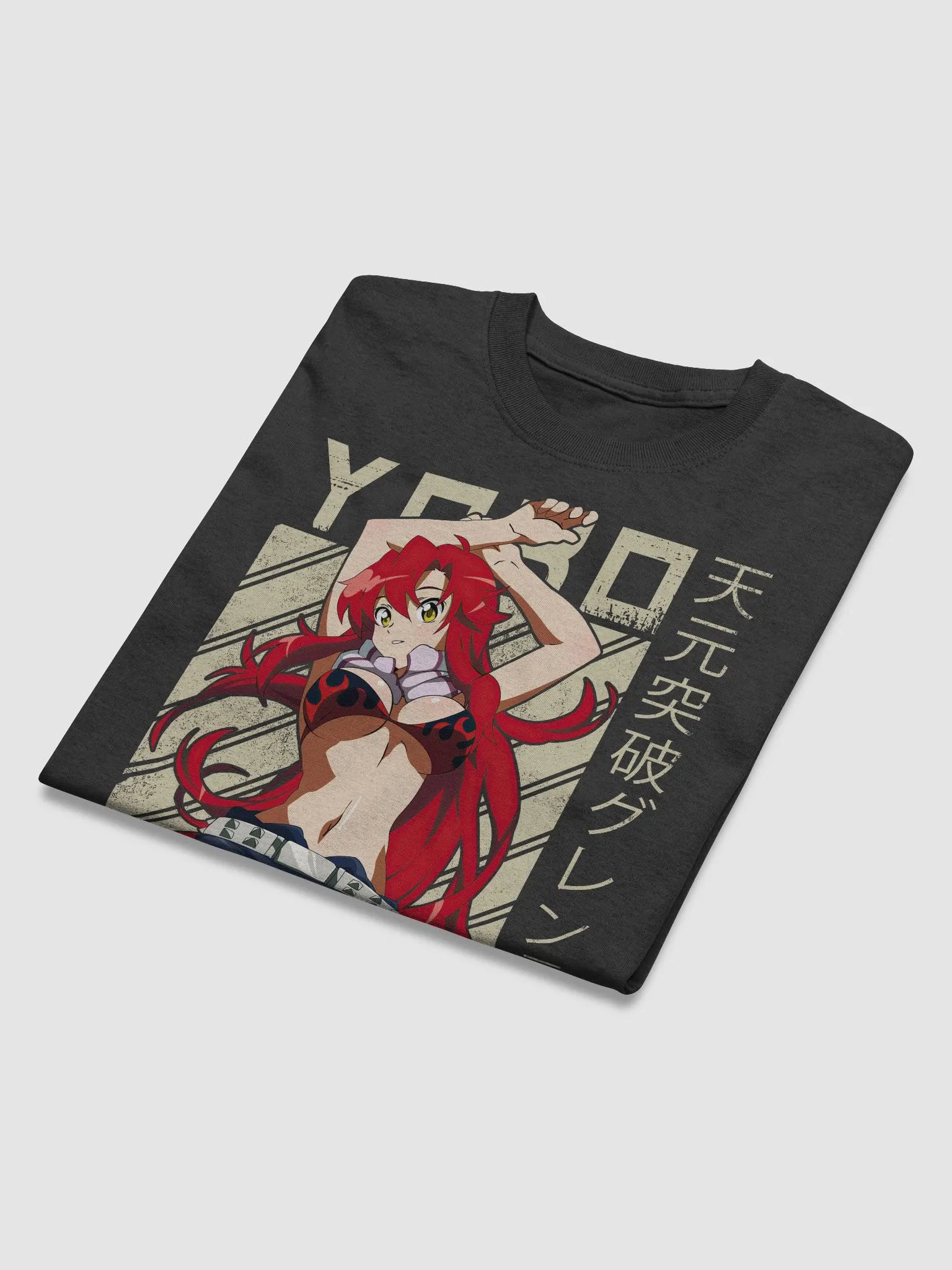 Gurren Lagann Yoko Pose T-Shirt – Gildan Heavyweight product image (6)