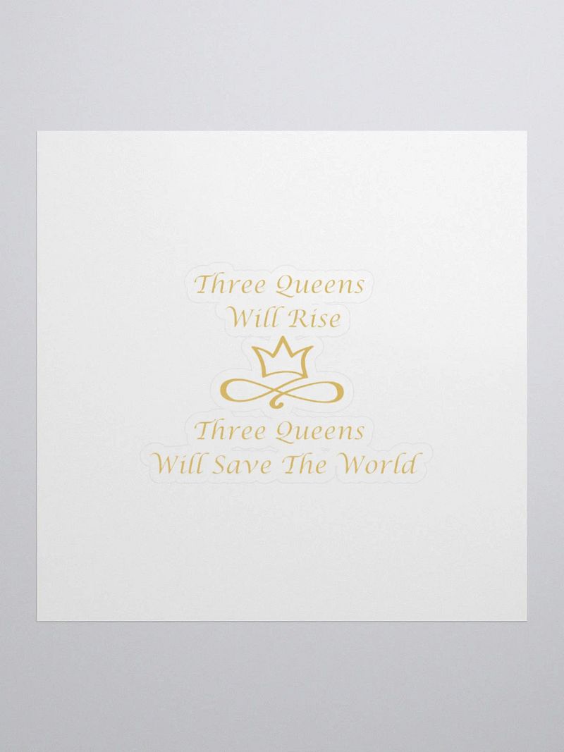 Three Queens Kiss Cut Stickers