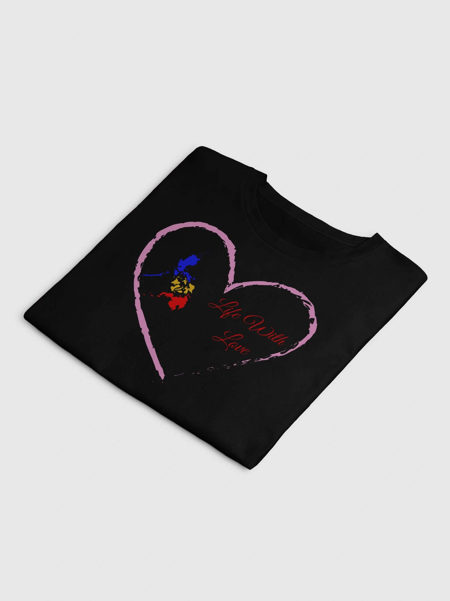 🇵🇭 Life With Love – Philippines Heart Map Crop Tee product image (4)