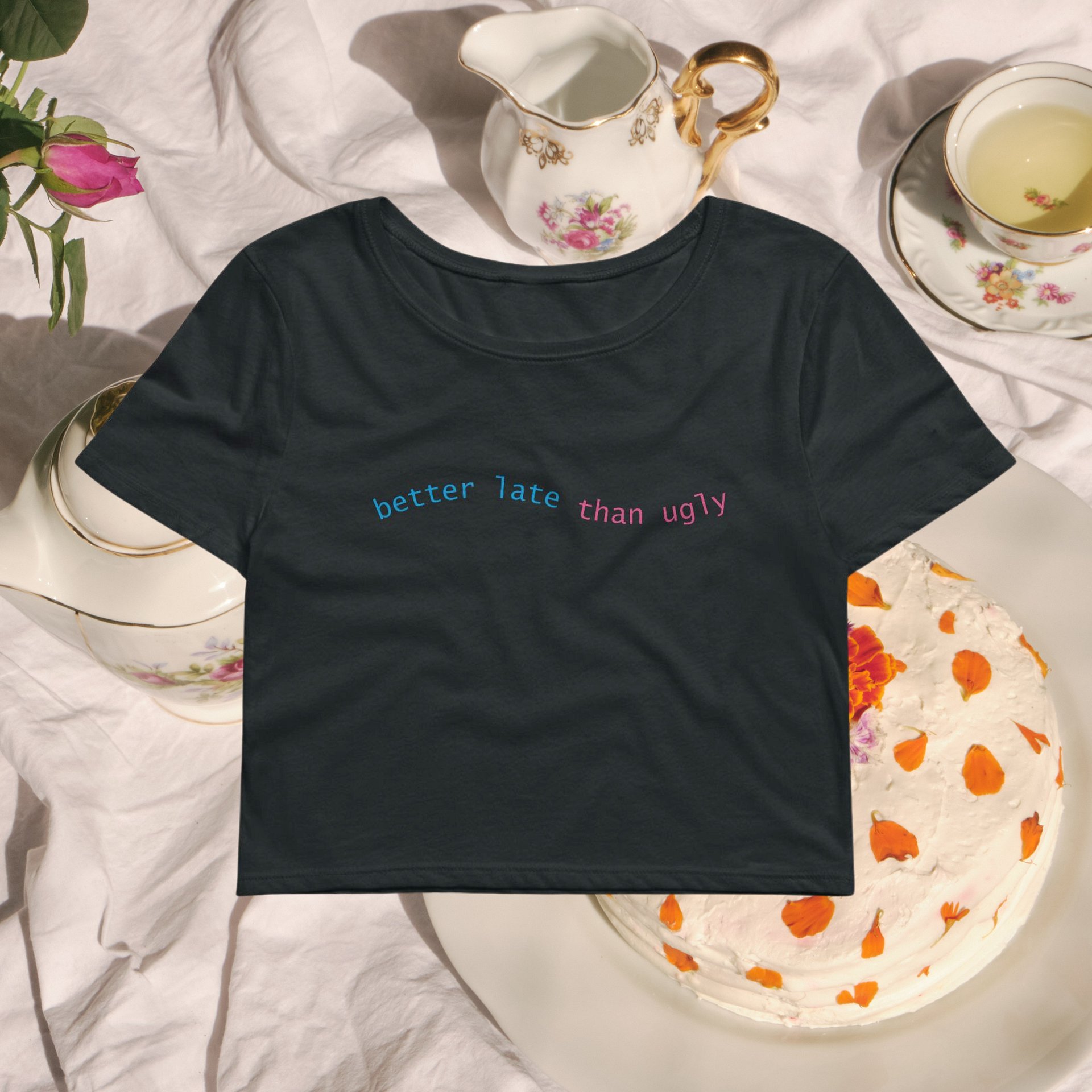 Better Late Than Ugly Baby Tee product image (2)