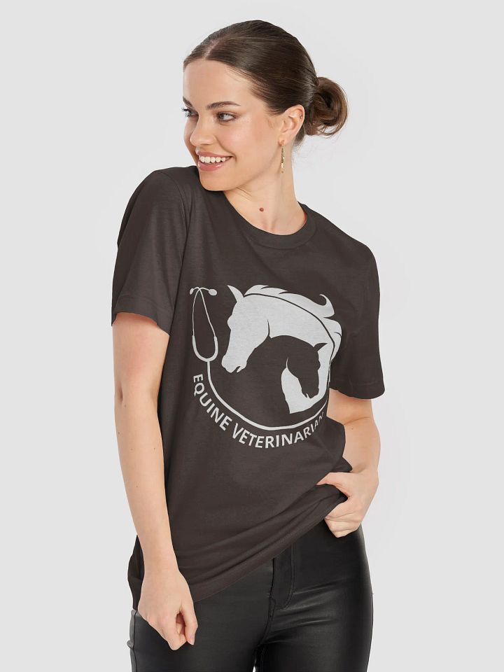 "Equine veterinarian" t-shirt (dark background) product image (2)