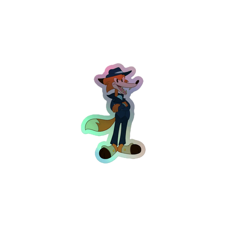 Freddy Fox Holographic Sticker product image (1)