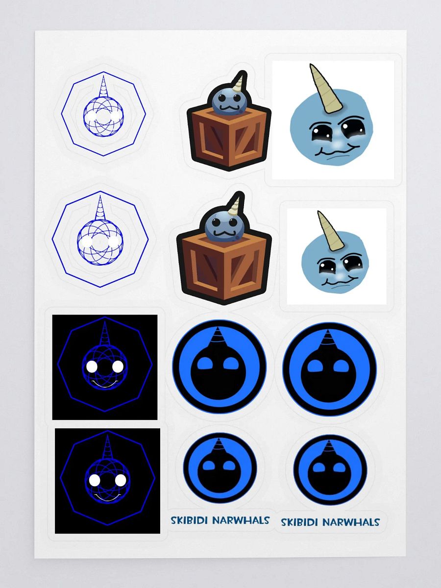 narwhals stickers sheets product image (3)