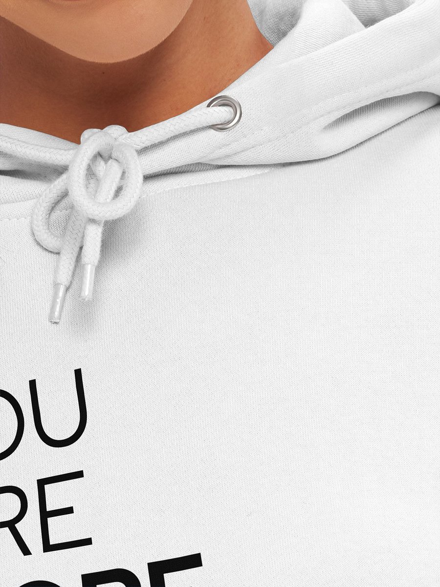 MTYA White Hoodie Black Letters product image (7)