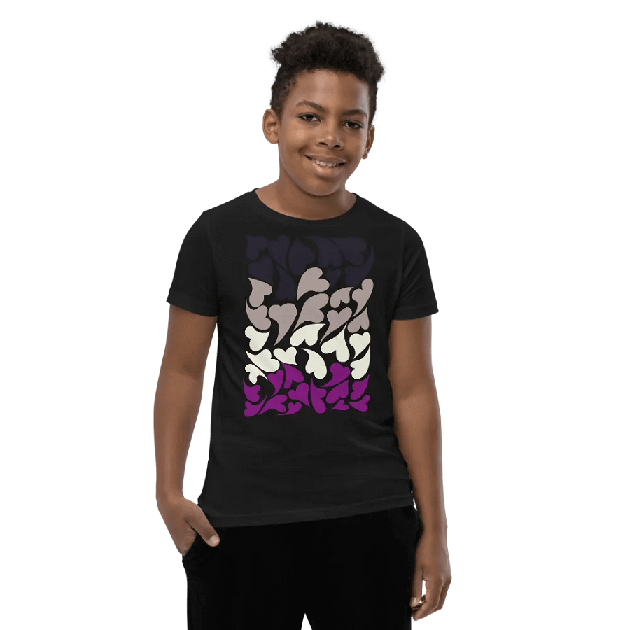 Nestled PRIDE Asexual T-shirt (Youth) product image (10)