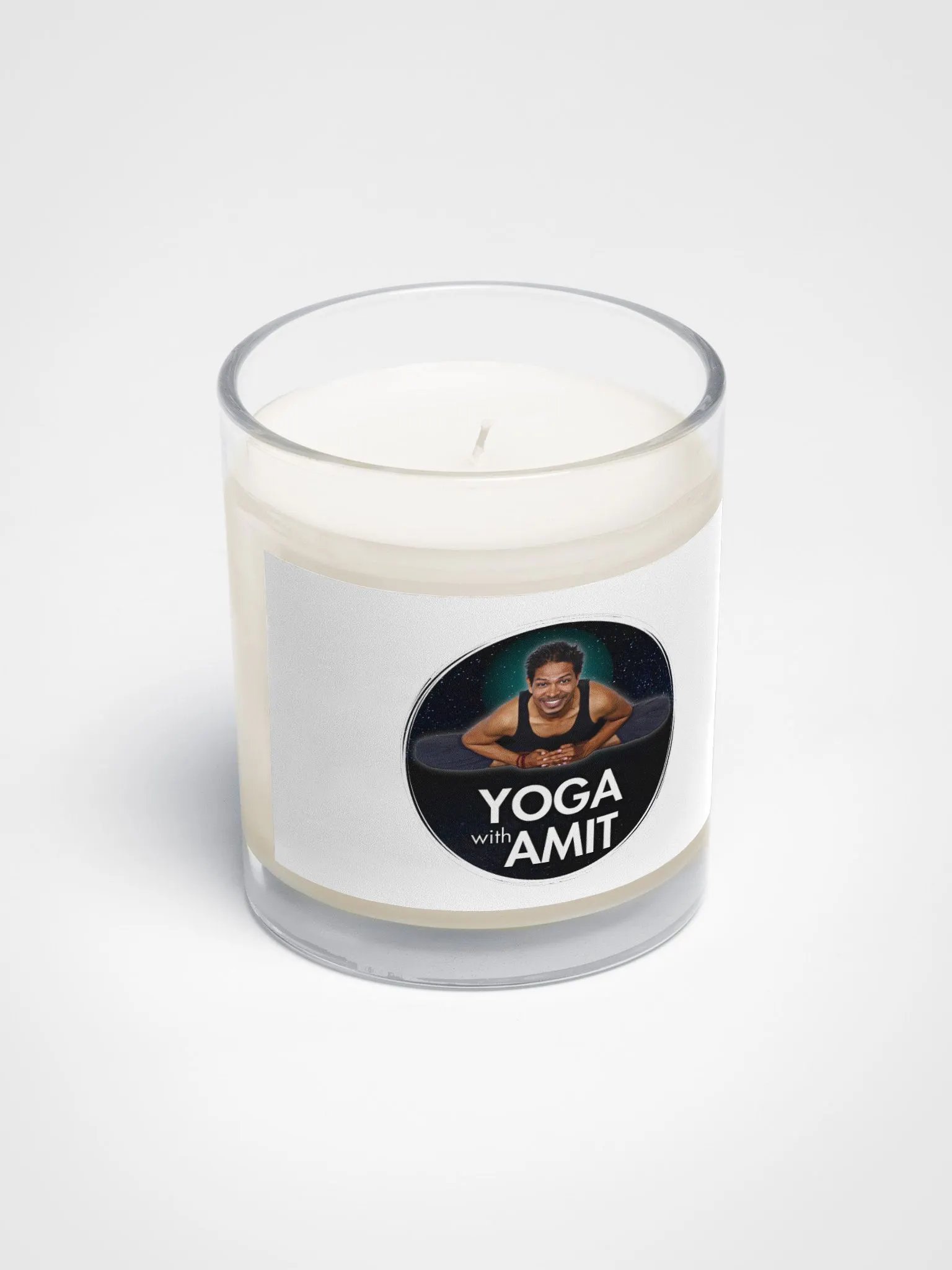 Soy Wax Candle In A Clear Glass Jar product image (2)