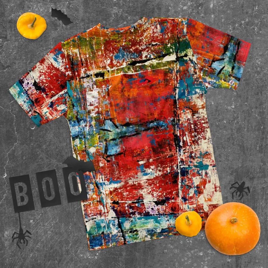 original abstract painting on all over printed tshirt product image (10)