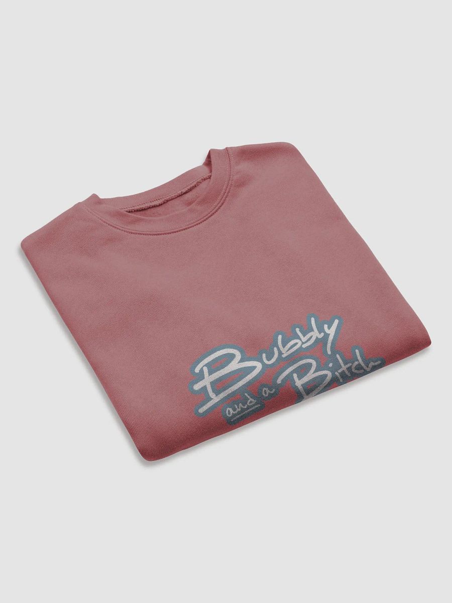 Bubbly and a B*tch (lined design, #709AAF) Women's Fleece Crop Sweatshirt product image (23)