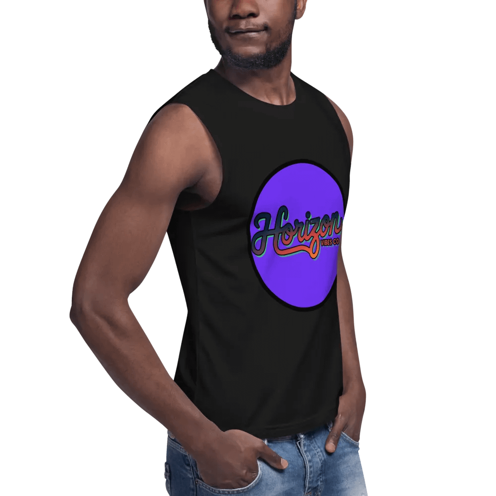 Gradient Script Muscle Tank - Horizon Vibes Co product image (8)