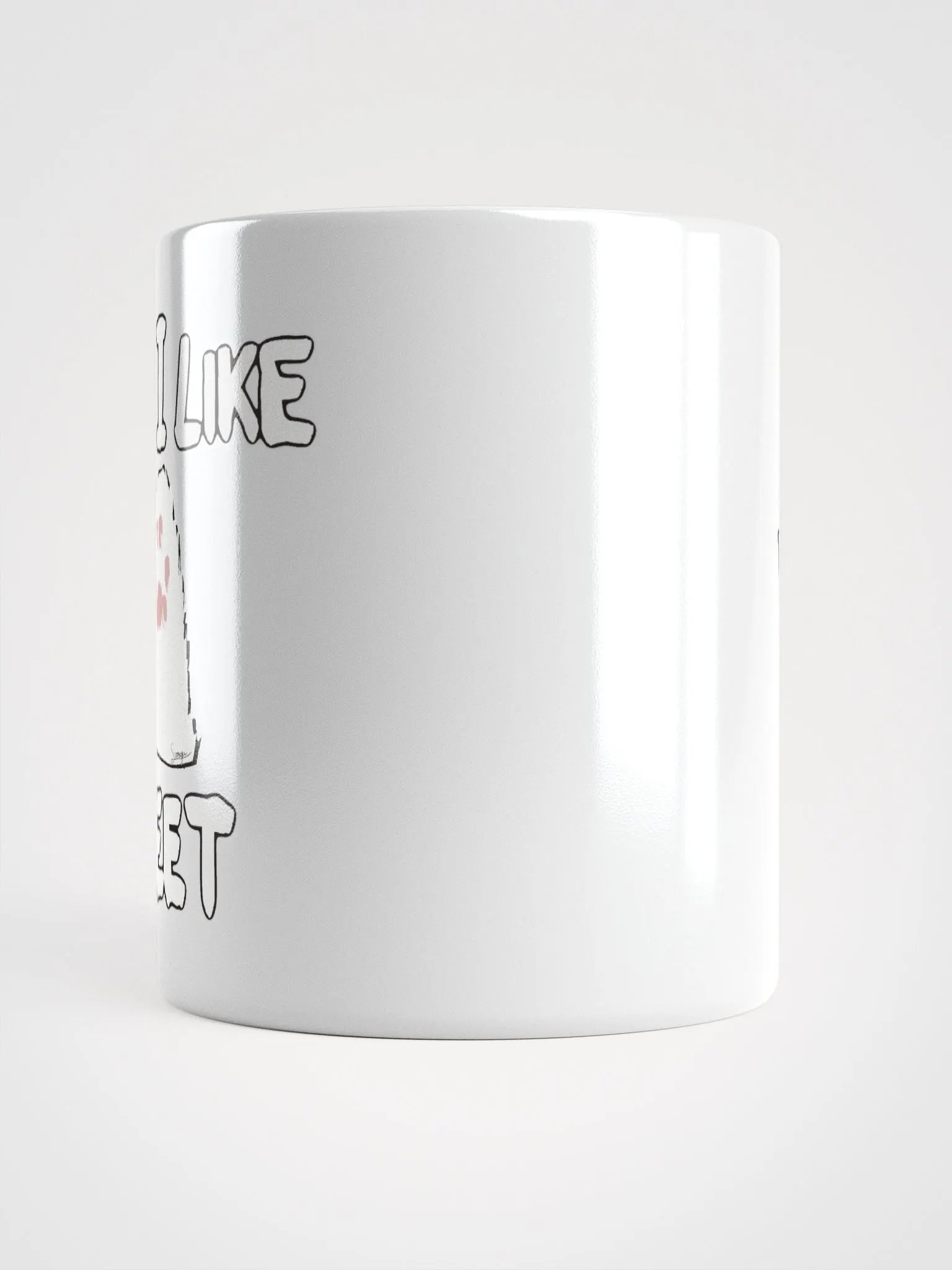 I LIKE FEET White Gloosy Mug product image (6)
