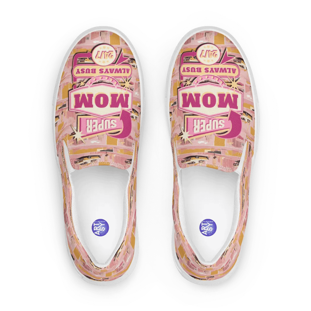 Super Mom All Over Print Slip on Shoes product image (6)