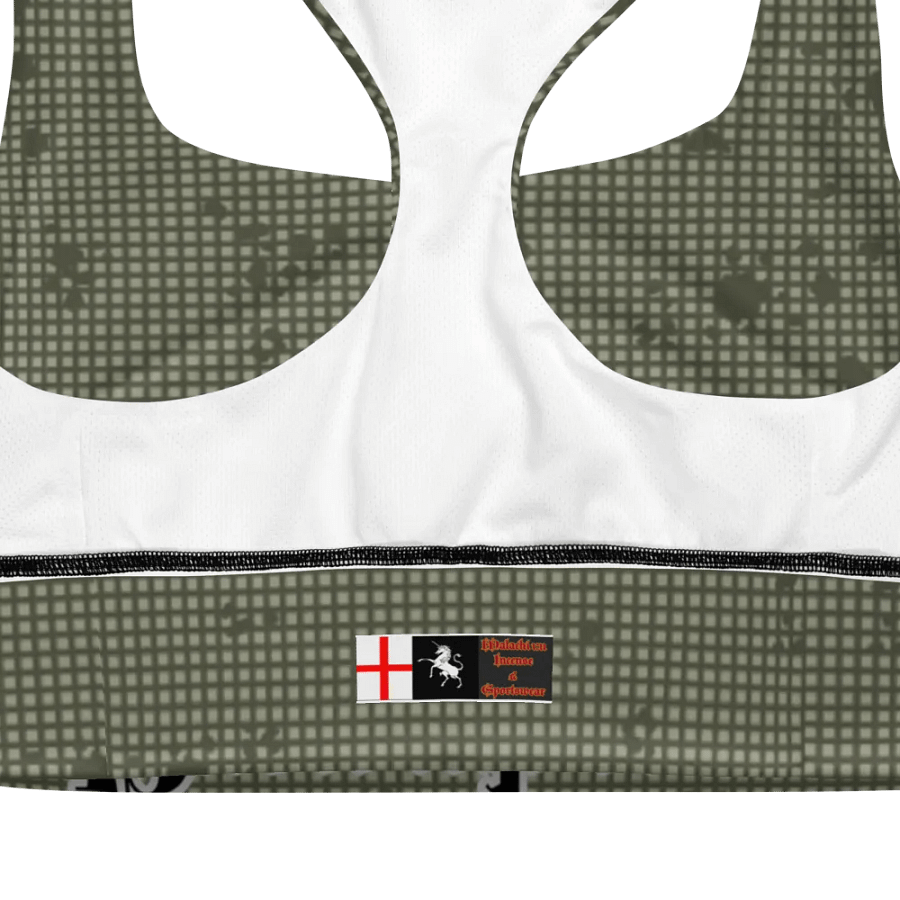 Faithful Camo: Proverb 3:25 Longline Sports Bra - Desert Night Camo product image (12)
