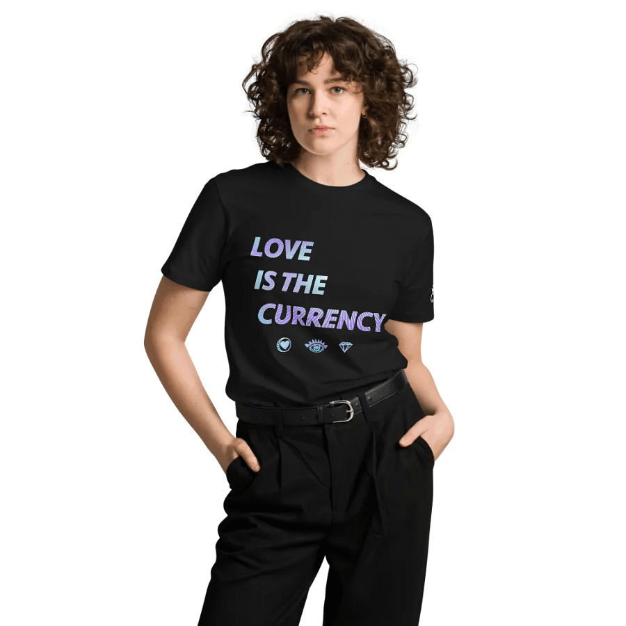 LOVE IS THE CURRENCY House of 5D Tee - Relaxed Fit Unisex product image (12)