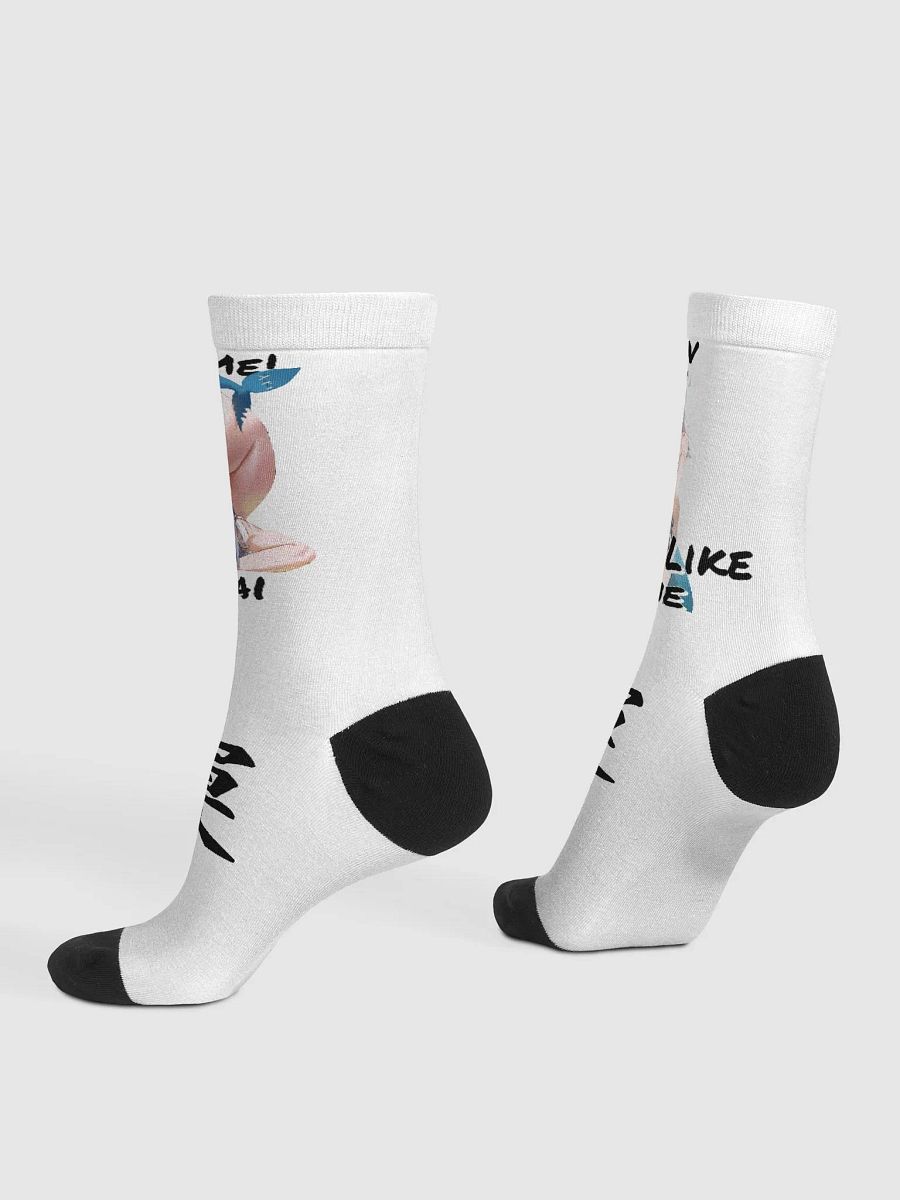 "Love Me Senpai Anime Girl Socks" product image (2)