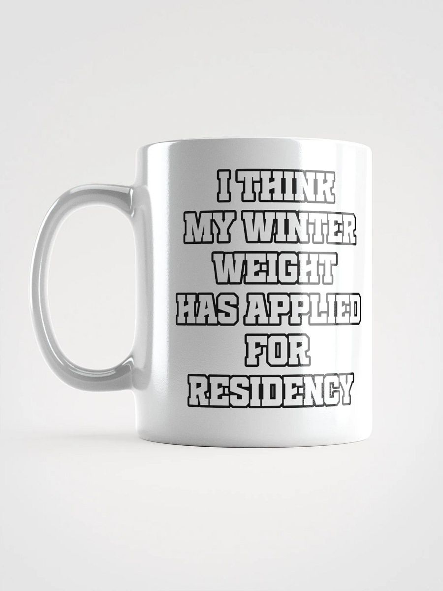 I Think My Winter Weight Has Applied For Residency White Mug product image (8)