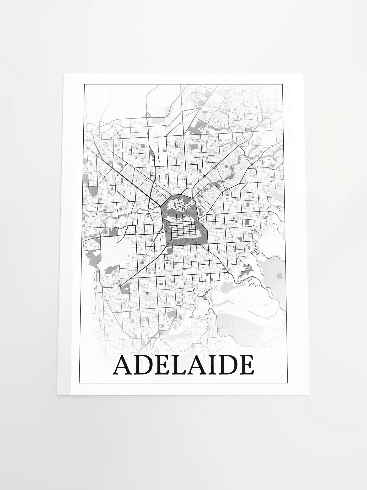 Adelaide, Australia, city map print product image (17)