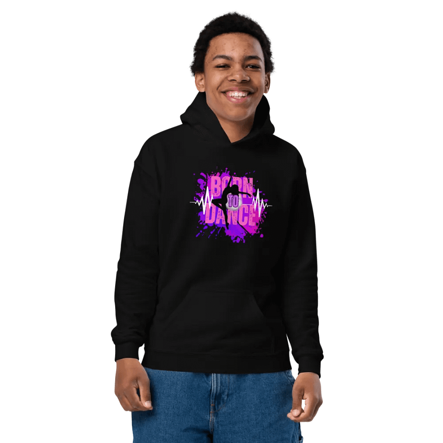 Born to Dance Her Silhouette Youth Hoodie product image (7)