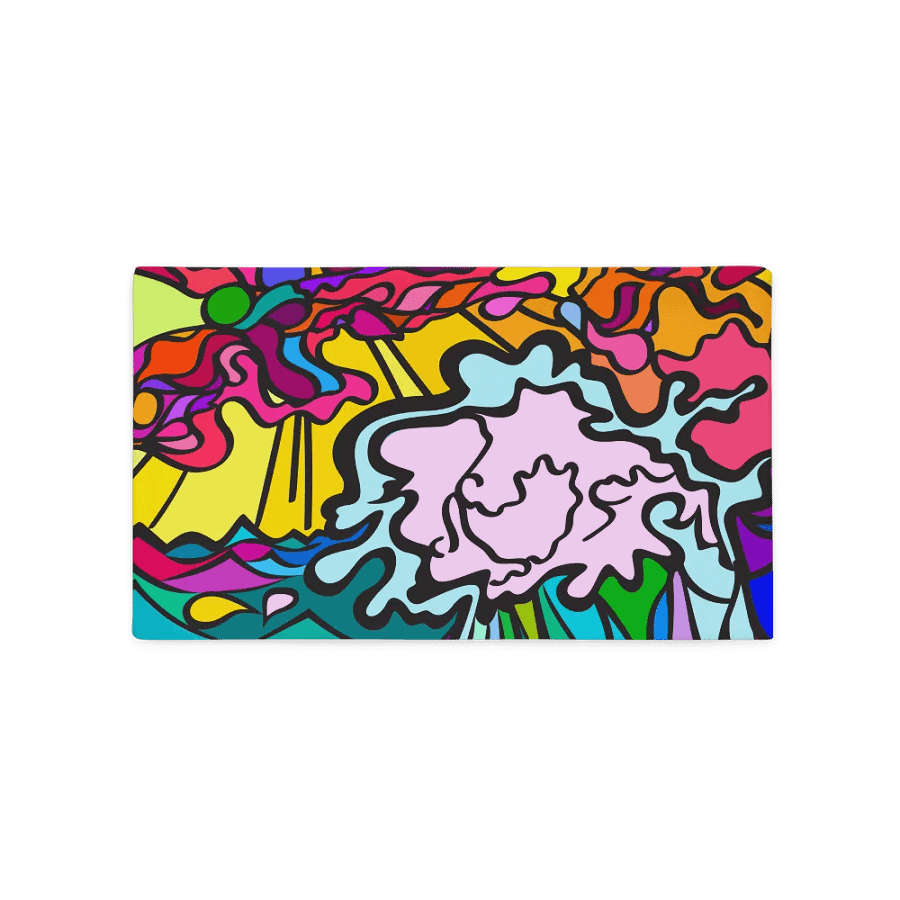 Energizing Swirls All-Over Pillowcase – Wave at Sunset product image (1)