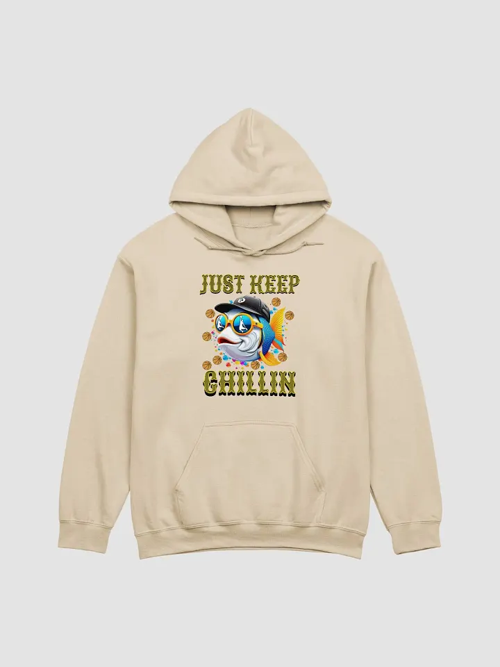 Just Keep Chillin Basketball Fish Vibes Hoodie product image (19)