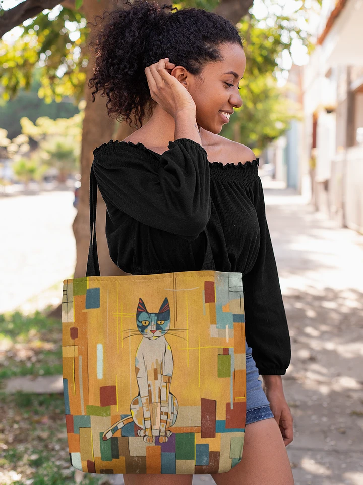 Art Nouveau Klimt-inspired Gold Cat Bag product image (1)