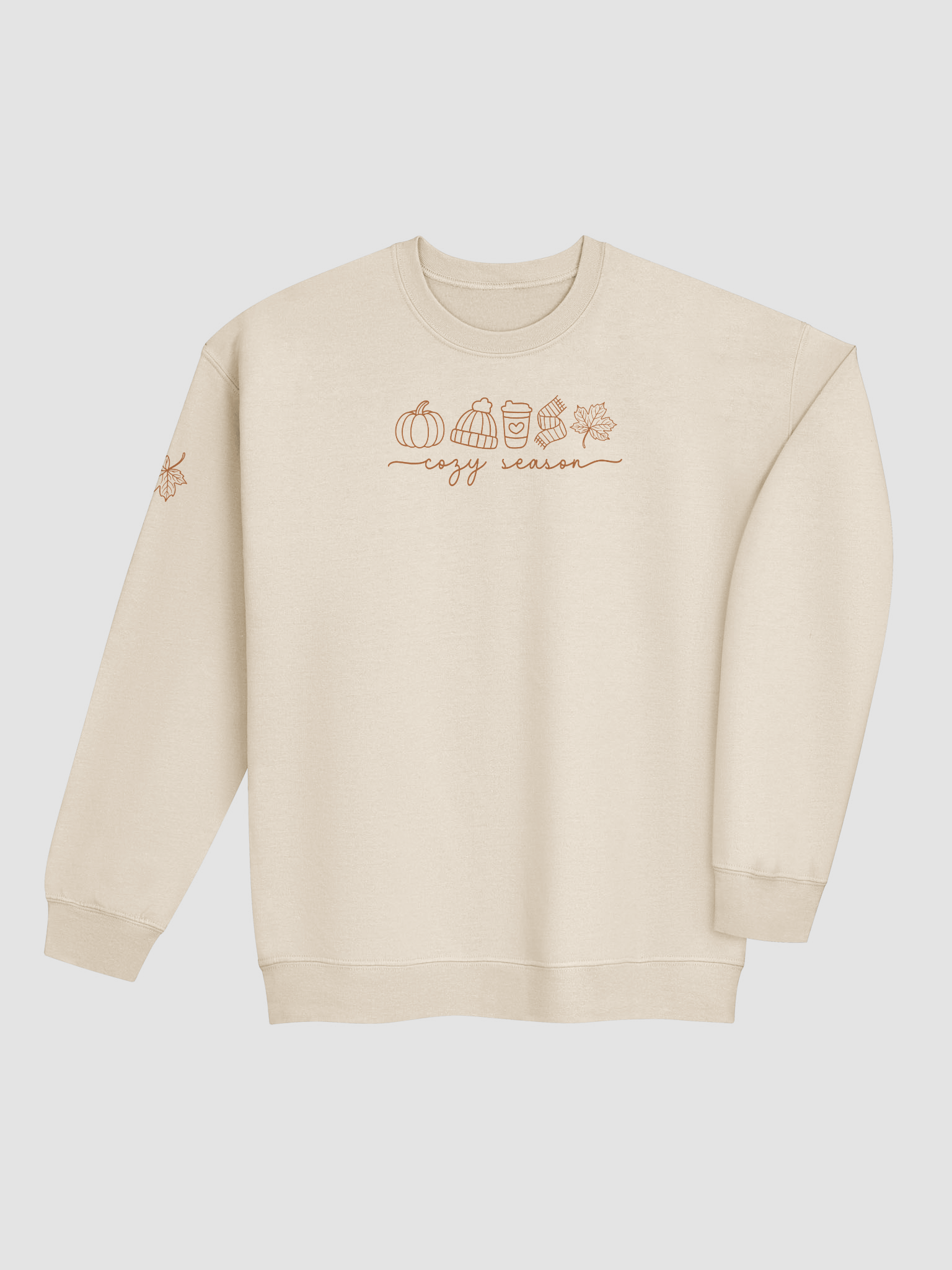 Cozy Season Fall Thanksgiving Sleeve Detail Sweatshirt product image (3)