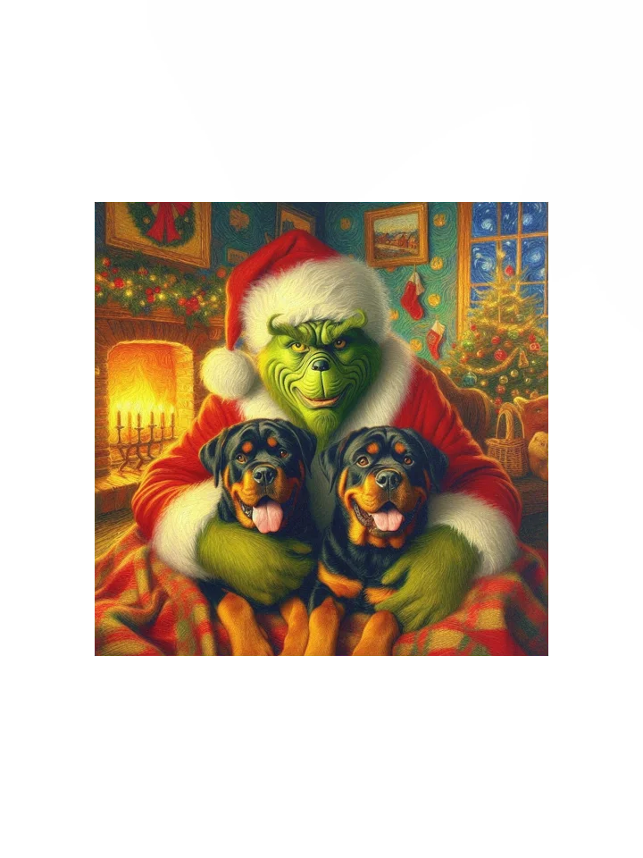 Rottweilers & Grinch Holiday Poster product image (2)