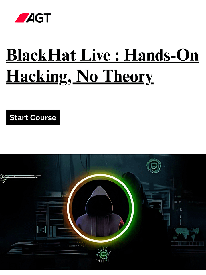 BlackHat Live : Hands-On Hacking, No Theory product image (1)