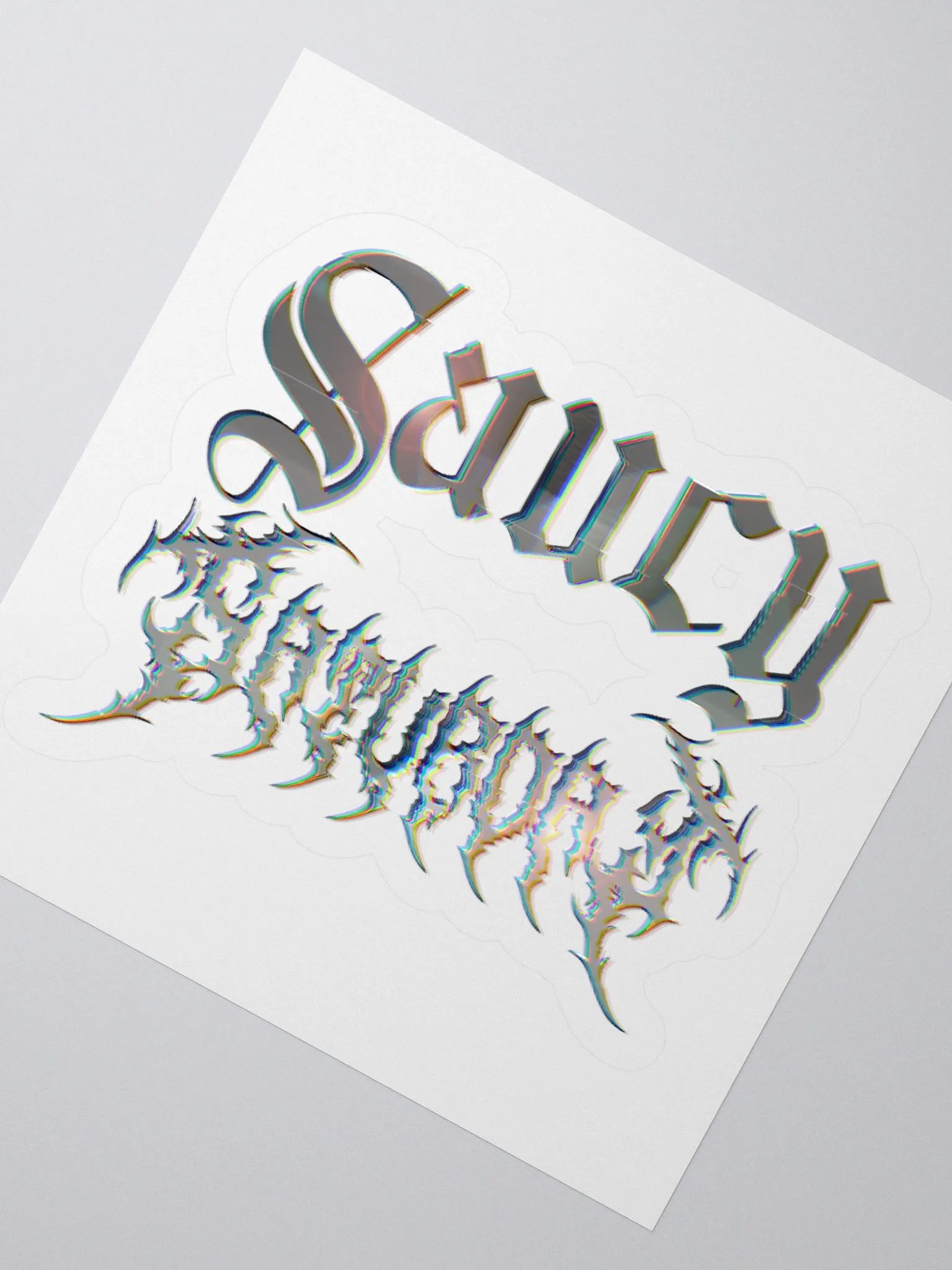 Saucy Glitch/Metal Sticker product image (2)