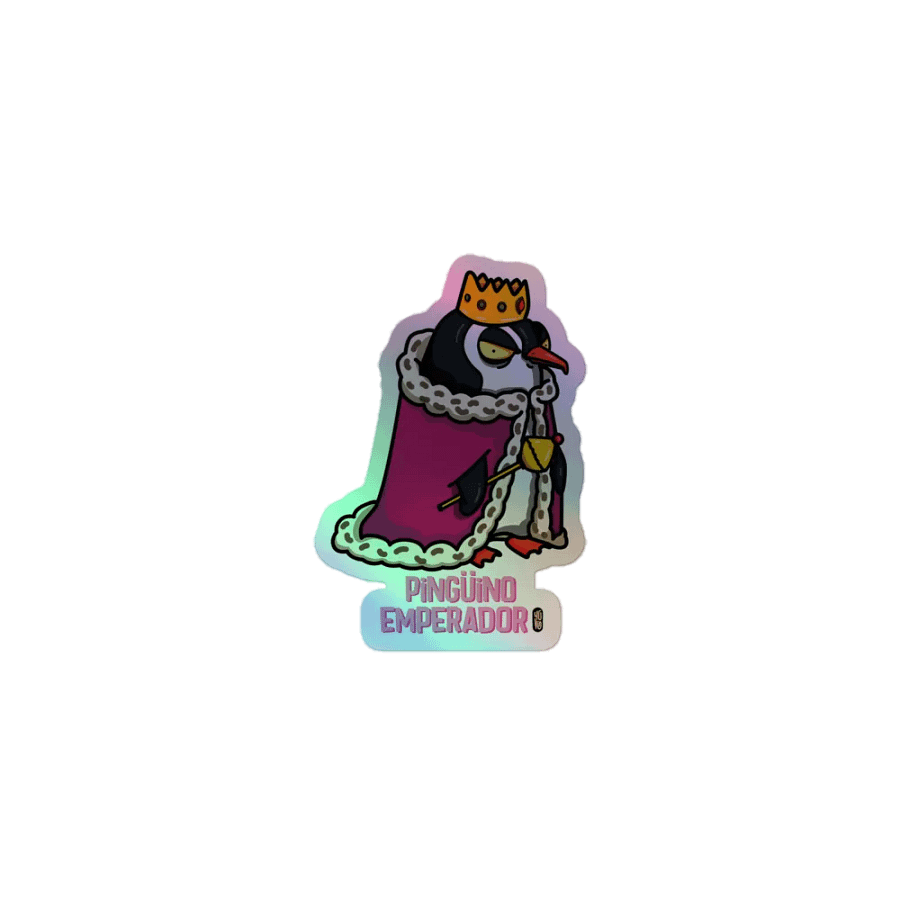 Pingüino Emperador - Sticker (Holographic Kiss Cut) product image (1)