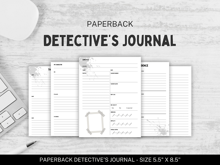 Murder Mystery Party Detective's Journal product image (2)